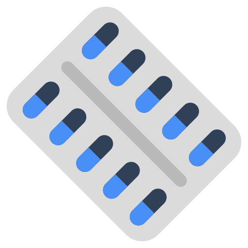 Blister pack icon representing generic medicines.