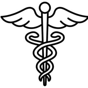 The medical caduceus symbol represents healthcare and prescription medicine guidance