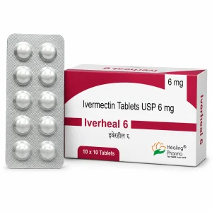 Iverheal 6 Ivermectin USP 6mg tablets, 10x10 blister pack