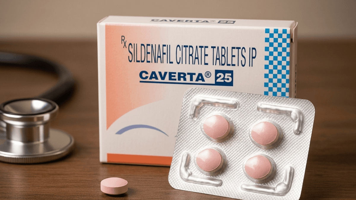 Caverta 50 Sildenafil Citrate 50mg Tablets for erectile dysfunction treatment