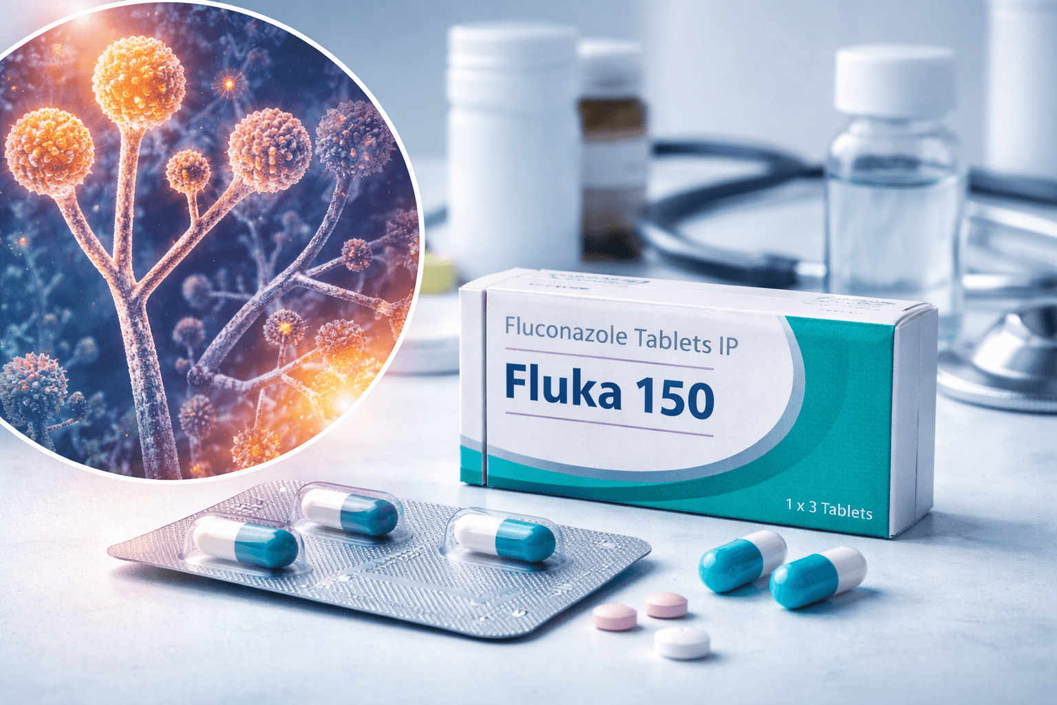 Fluka 150 fluconazole tablets used to treat fungal infections