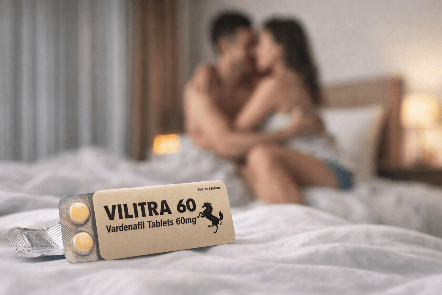 Vilitra 60 mg vardenafil tablets are used for erectile dysfunction treatment