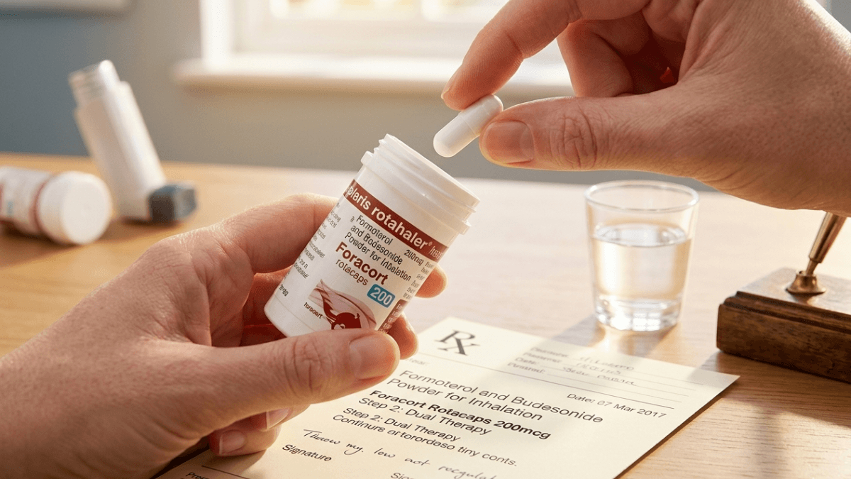 Foracort Rotacaps 200mcg budesonide formoterol prescription