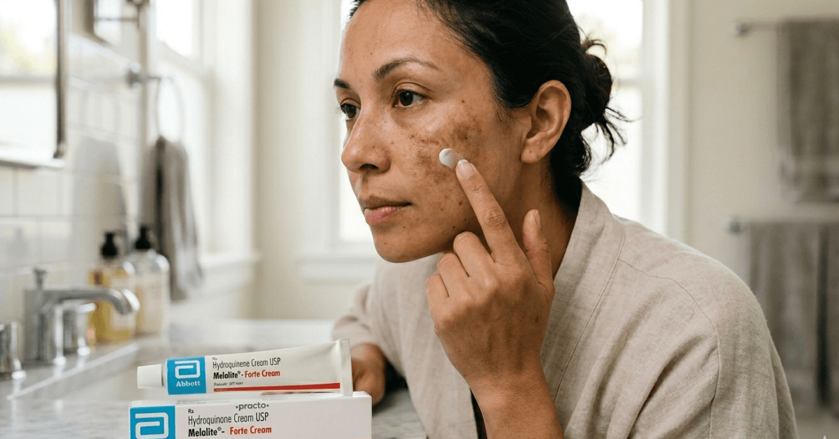 Treat Dark Spots With Melalite Forte Hydroquinone 4%