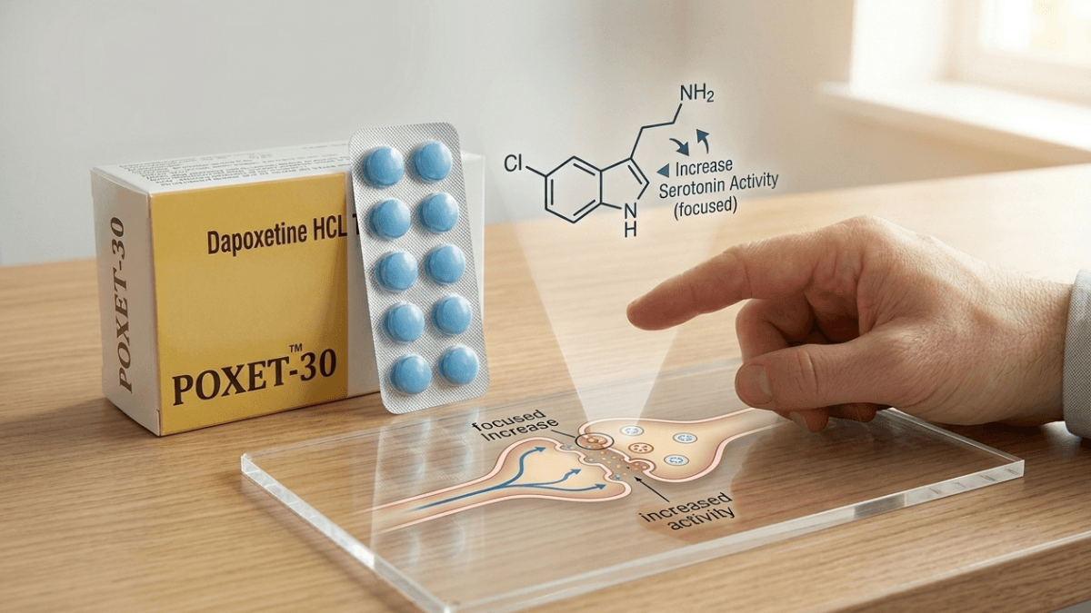 Poxet 30 dapoxetine 30mg tablets with serotonin mechanism of action diagram