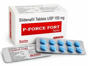 P Force Fort Sildenafil Tablets USP 150mg, box and blister strip