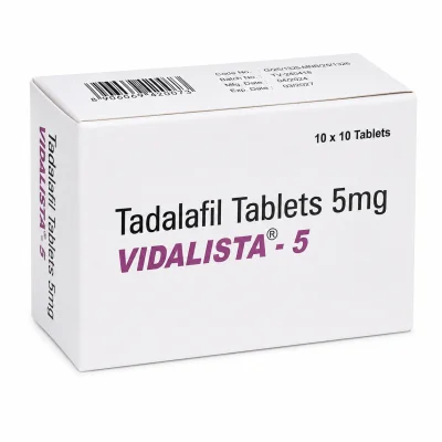 Vidalista 5 Tadalafil tablets 5mg box packaging