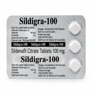 Sildigra-100 blister strip, Sildenafil Citrate Tablets 100mg for export