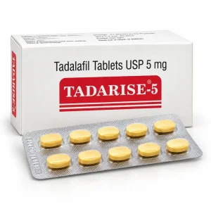 Tadarise-5 box and blister strip, Tadalafil Tablets USP 5mg